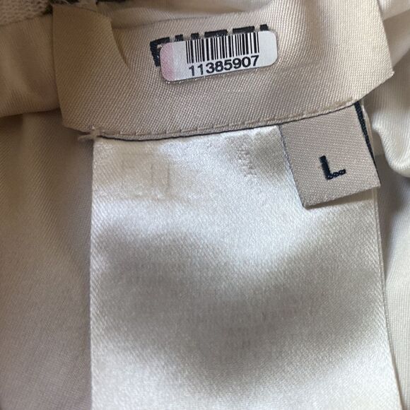 Fuzzi V Neck Leaf Print Dress Size Large - Picture 7 of 7